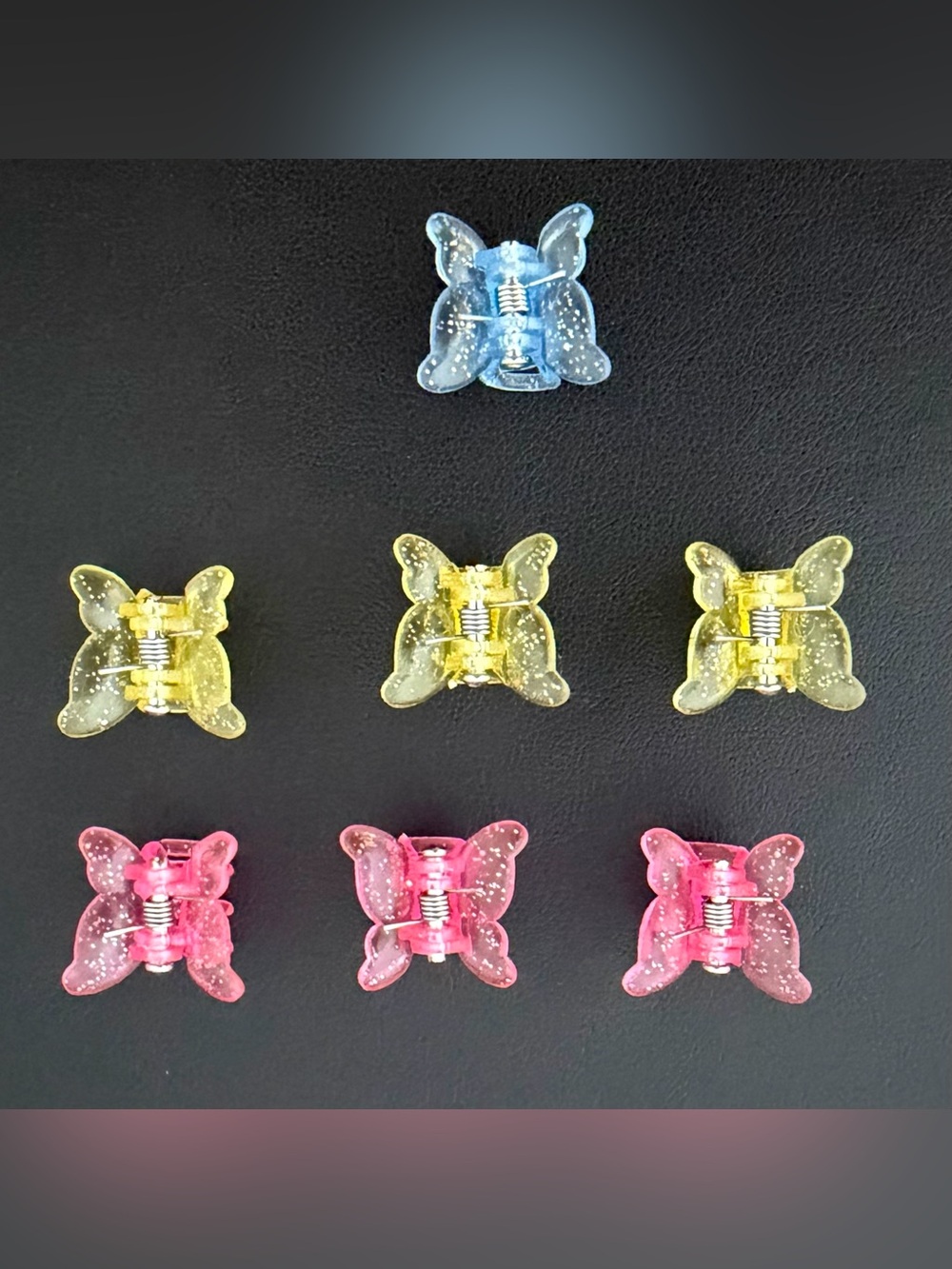 7 Mini Butterfly Glitter Hair Clips 🦋 #90s #y2k vibes
